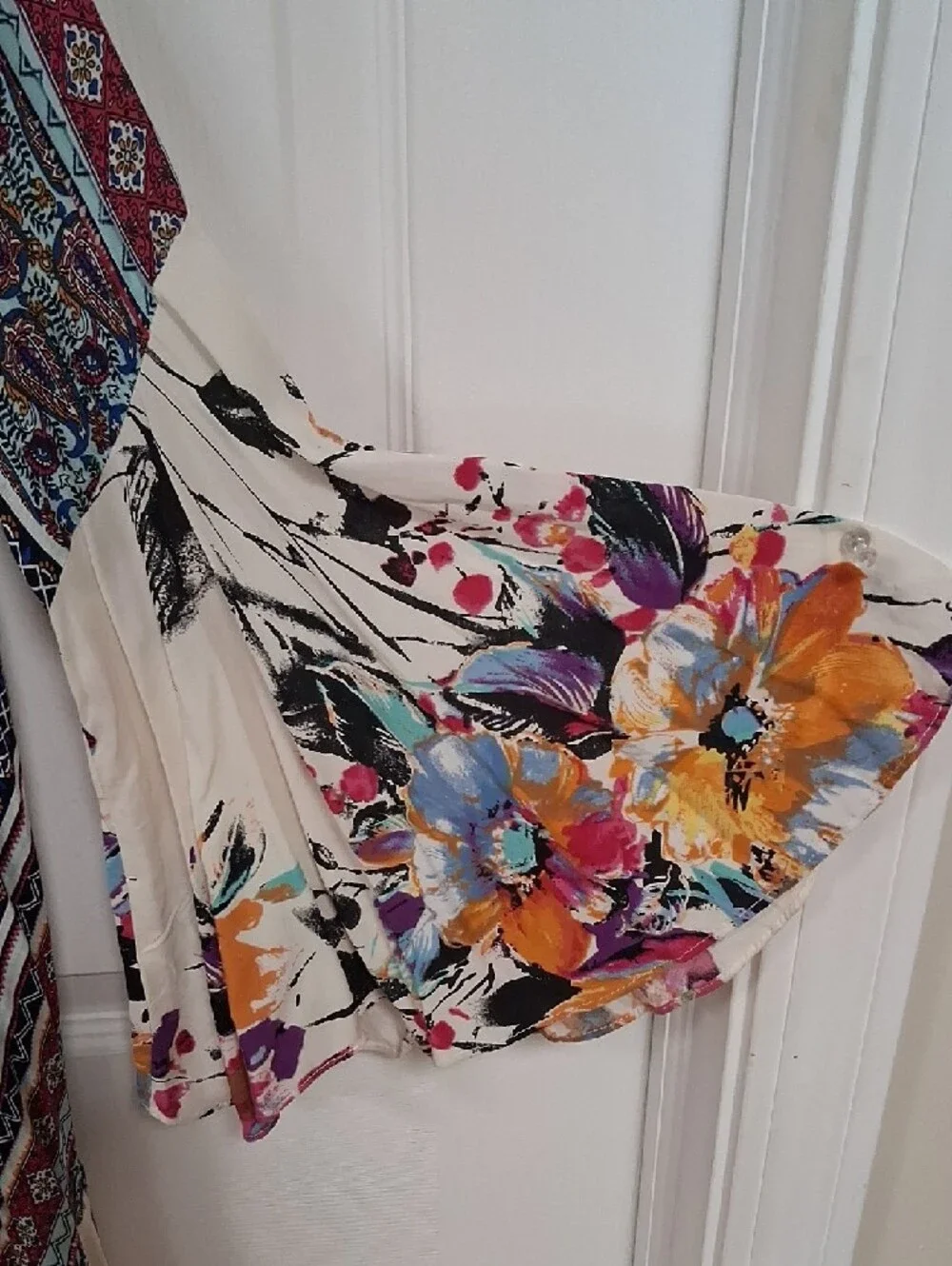 Umgee Floral & Paisley Mixed-Print Duster - Picture 4 of 6